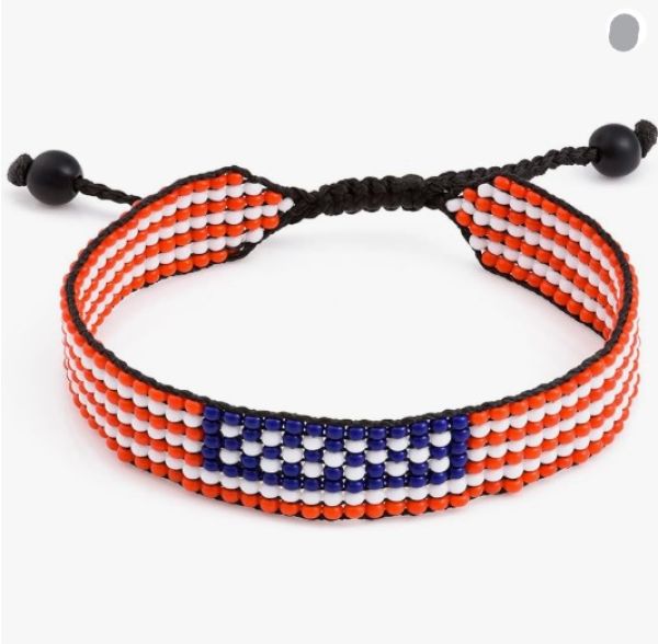 American flag beaded bracelet