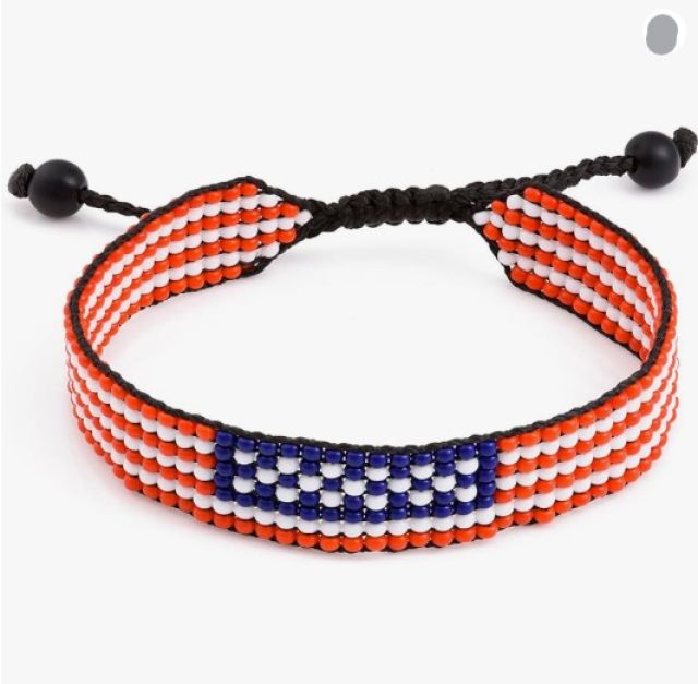 American flag beaded bracelet